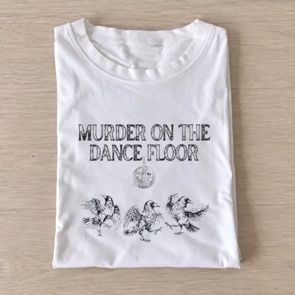 Crow dance floor t shirt white20crow dance floor.webp