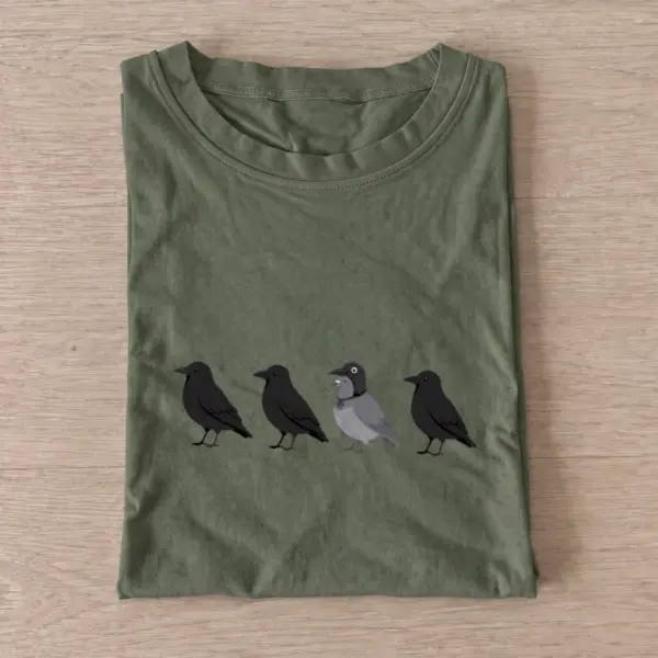 Crow impostor t shirt olive20crow impostor.webp