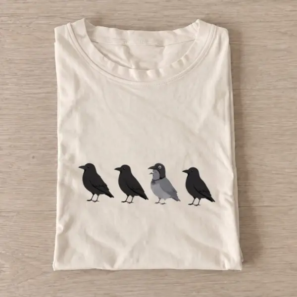 Crow Impostor Halloween Graphic T-Shirt — graphic design