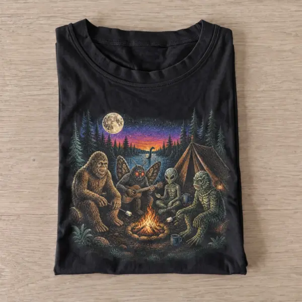 Cryptid campfire t shirt black20cryptid campfire.webp