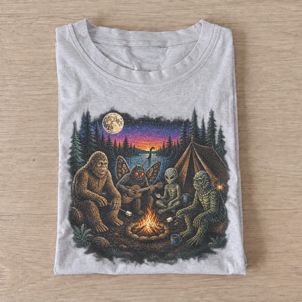 Cryptid campfire t shirt gray20cryptid campfire.webp