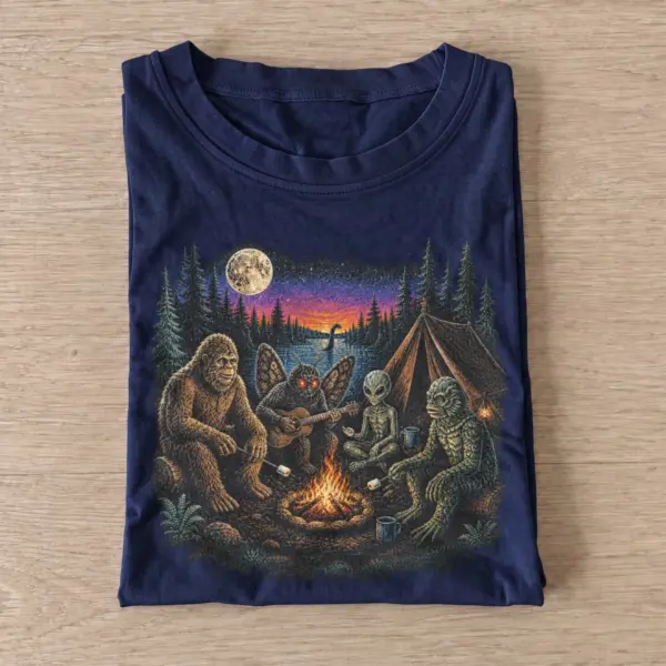 Cryptid campfire t shirt navy20cryptid campfire.webp