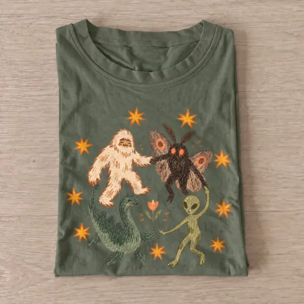 Cryptid dance circle t shirt olive20cryptid dance circle.webp