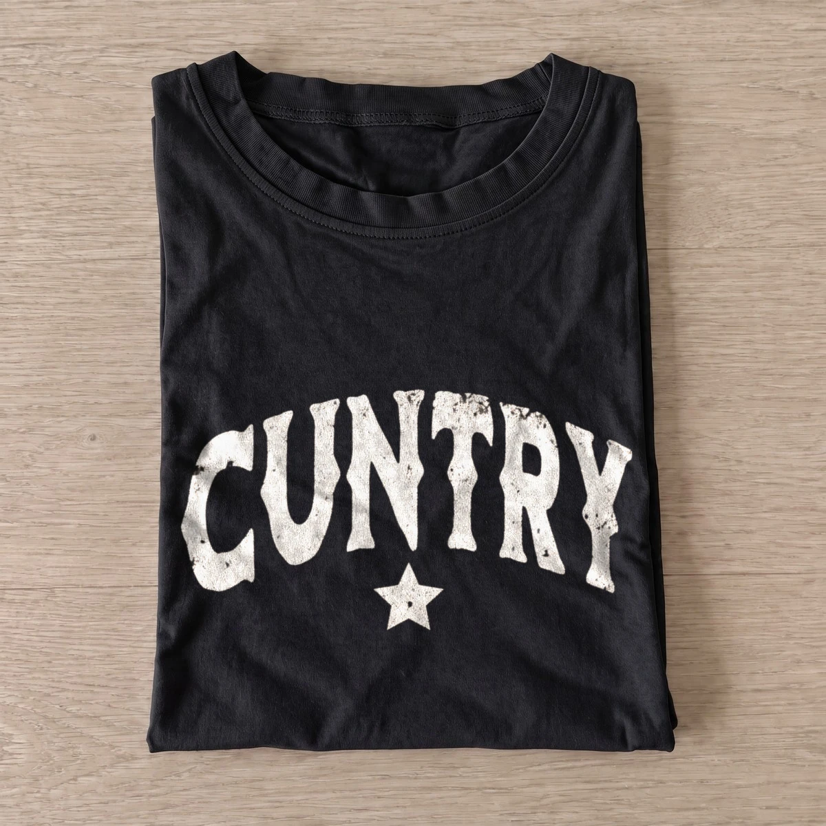 Cuntry distressed lettering t shirt black20cuntry.webp
