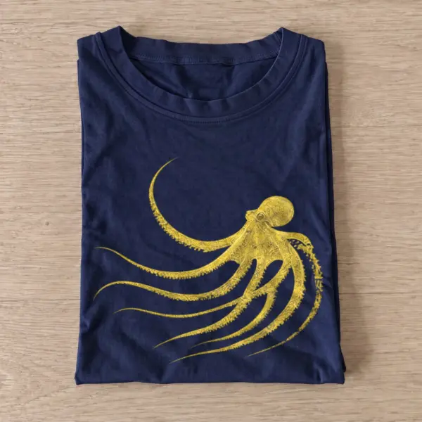 Curious octopus graphic t shirt navy20curious octopus.webp