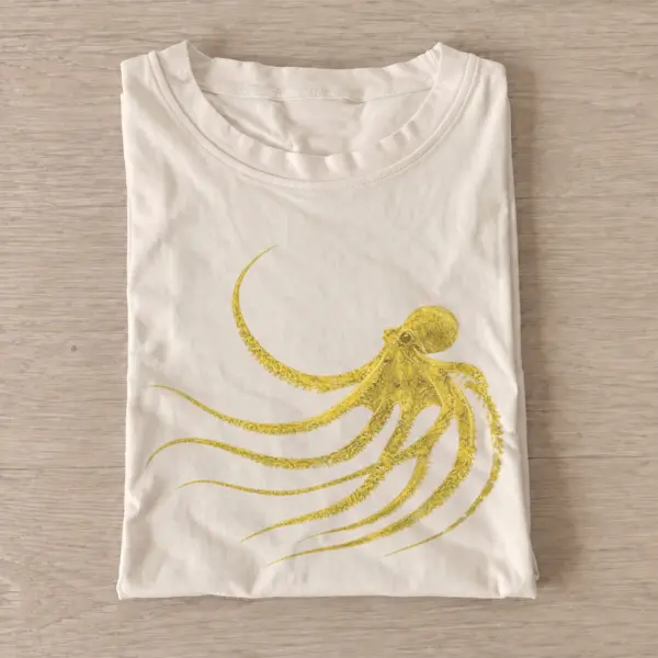 Curious octopus graphic t shirt sand20curious octopus.webp