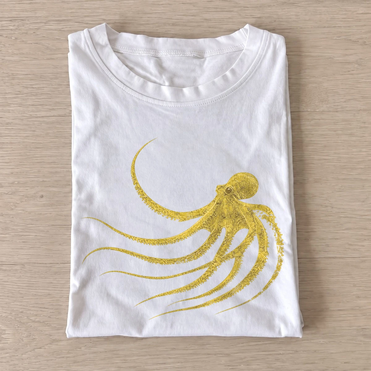 Curious octopus graphic t shirt white20curious octopus.webp