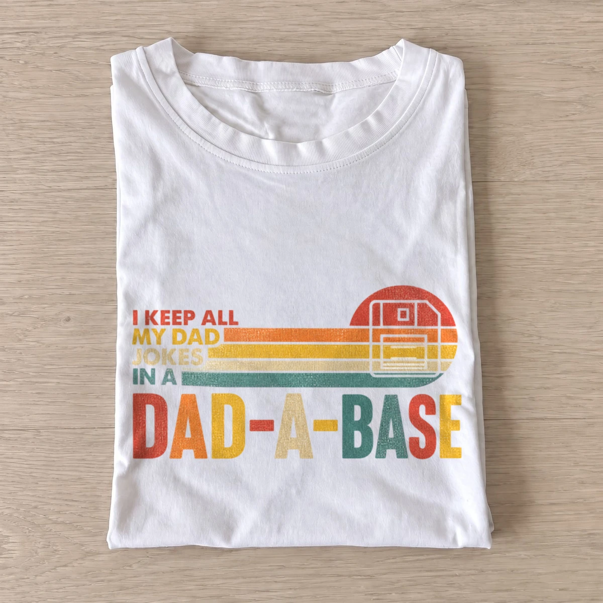 Dad a base floppy disk graphic t shirt white20dad joke database.webp