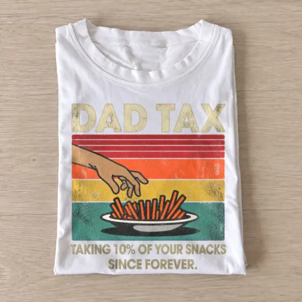 Dad tax french fries graphic t shirt white20dad tax fries.webp
