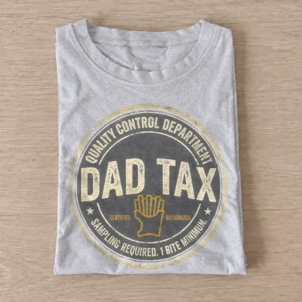 Dad tax inspector graphic t shirt gray20dad tax inspector.webp