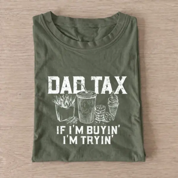 Dad tax snacks t shirt olive20dad tax snacks.webp