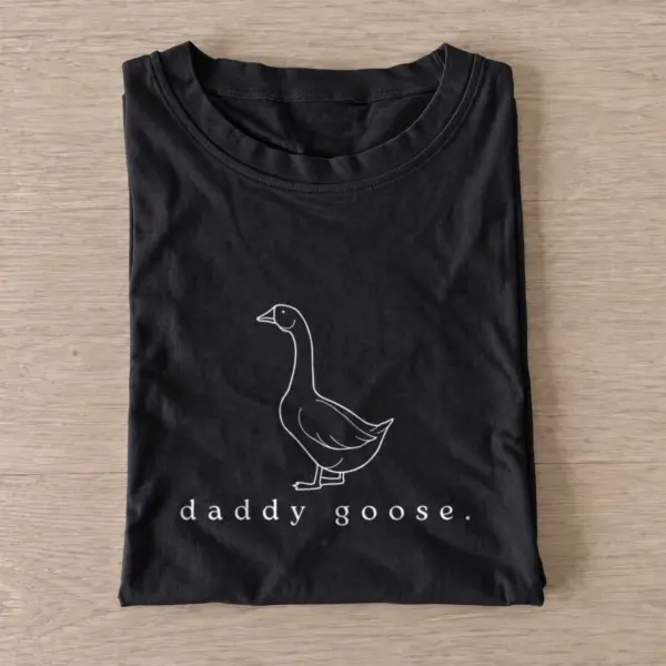 Daddy goose t shirt black20daddy goose.webp