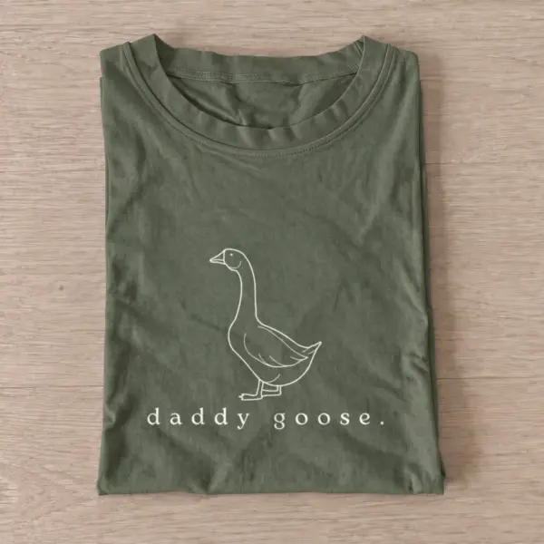 Daddy goose t shirt olive20daddy goose.webp