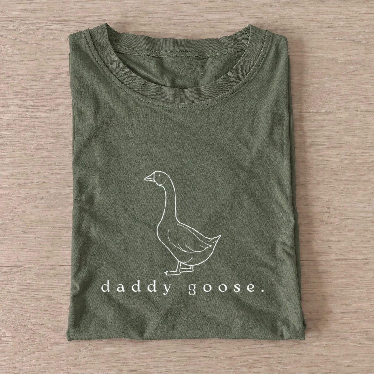 Daddy goose t shirt olive20daddy goose.webp