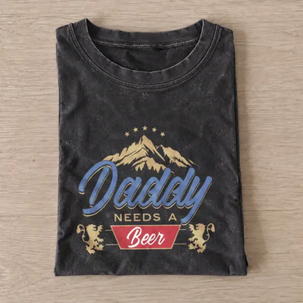 Daddy needs beer vintage t shirt washed20black20daddy needs beer.webp