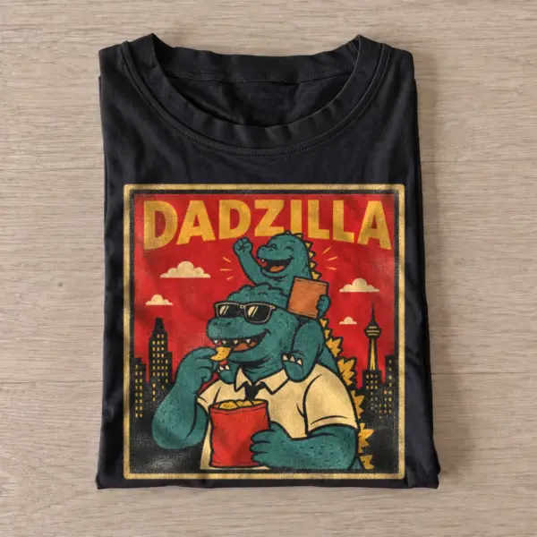 Dadzilla monster dad t shirt black20monster dad.webp