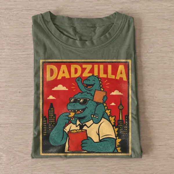 Dadzilla monster dad t shirt olive20monster dad.webp
