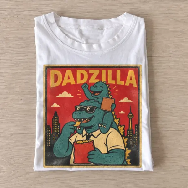 Dadzilla monster dad t shirt white20monster dad.webp