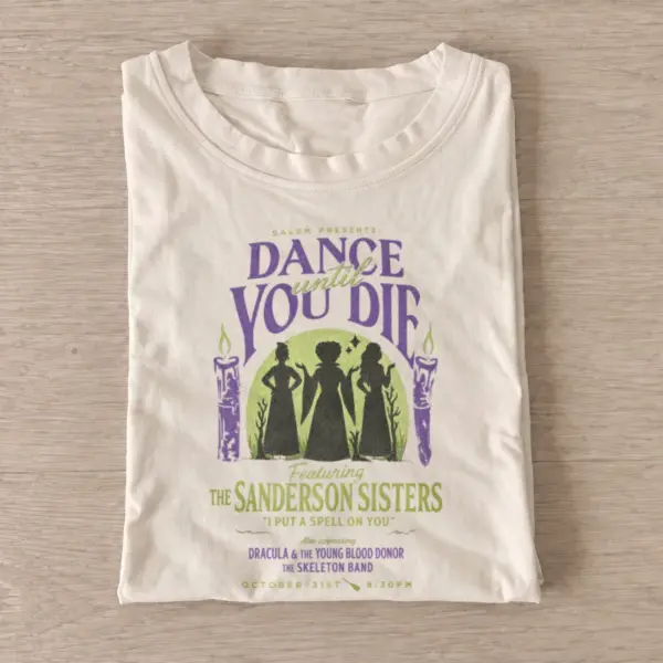 Dance until you die witch concert t shirt sand20witch dance concert.webp