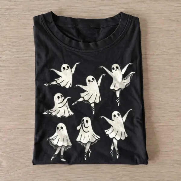 Dancing ballerina ghosts t shirt black20dancing ghosts.webp