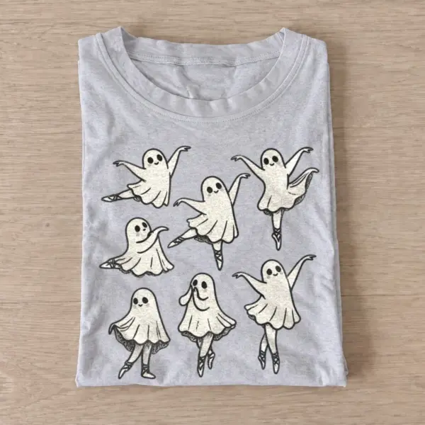 Dancing ballerina ghosts t shirt gray20dancing ghosts.webp