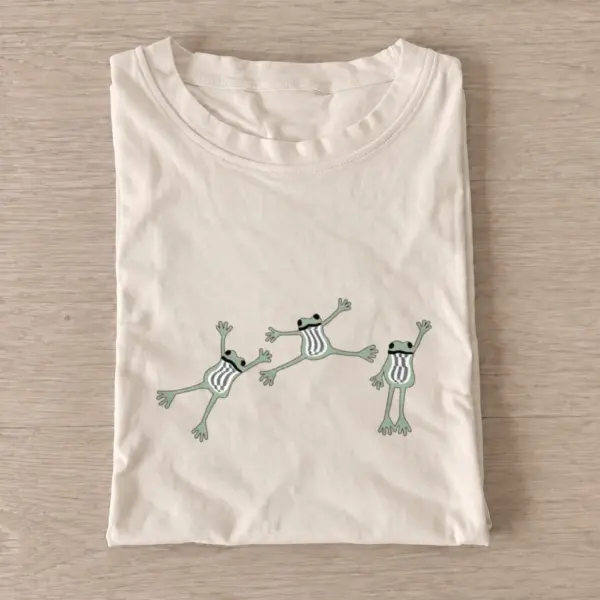 Dancing frog trio t shirt sand20dancing frog trio.webp