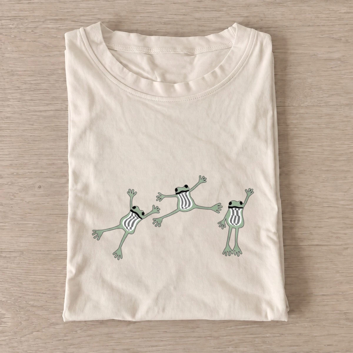 Dancing frog trio t shirt sand20dancing frog trio.webp