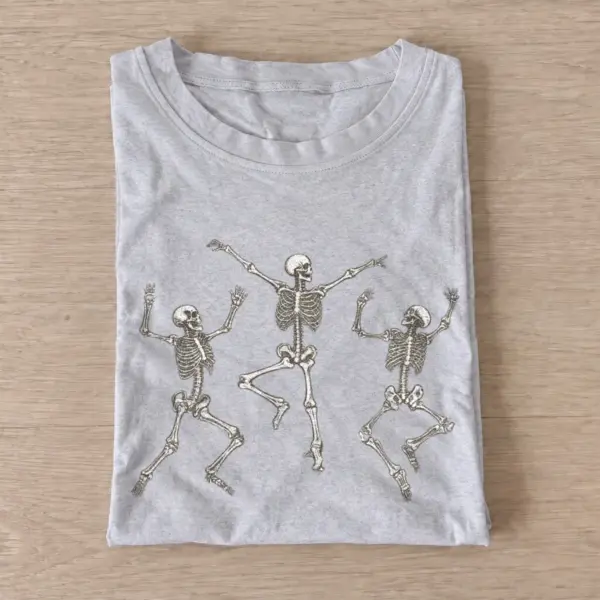 Dancing skeleton trio t shirt gray20dancing skeleton trio.webp