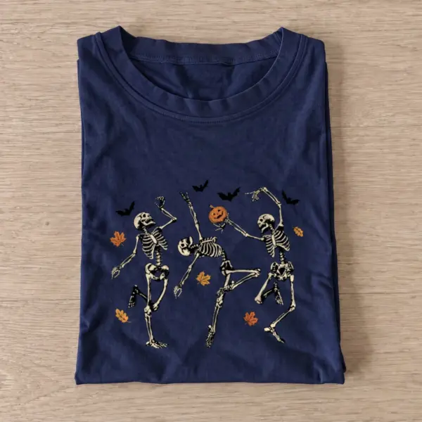 Dancing skeleton trio t shirt navy20dancing skeleton trio.webp