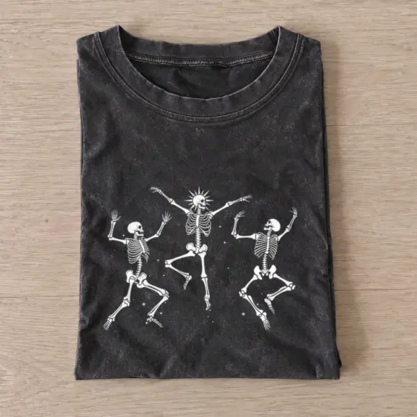 Dancing skeletons vintage t shirt washed20black20dancing skeletons.webp