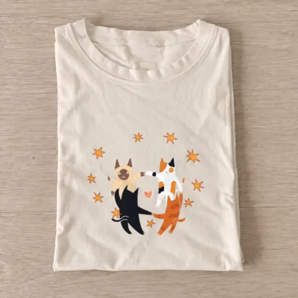 Dancing star cats t shirt sand20dancing star cats.webp