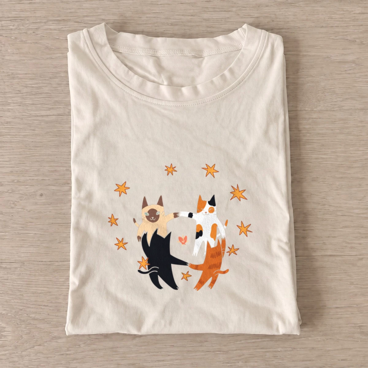 Dancing star cats t shirt sand20dancing star cats.webp
