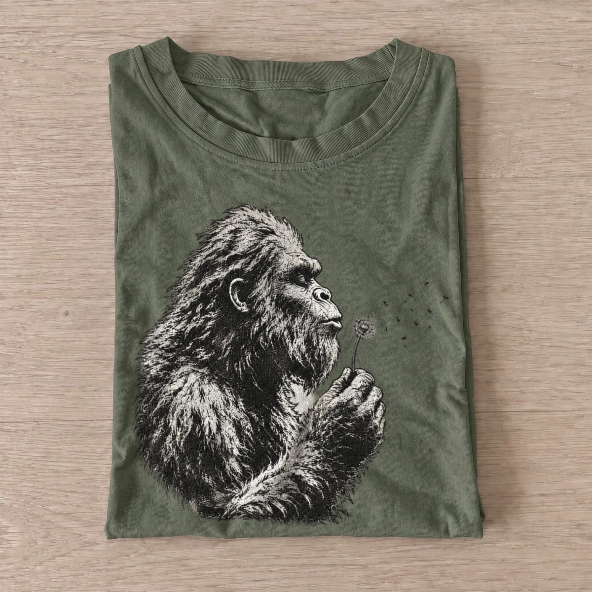 Dandelion wish bigfoot t shirt olive20dandelion wish bigfoot.webp