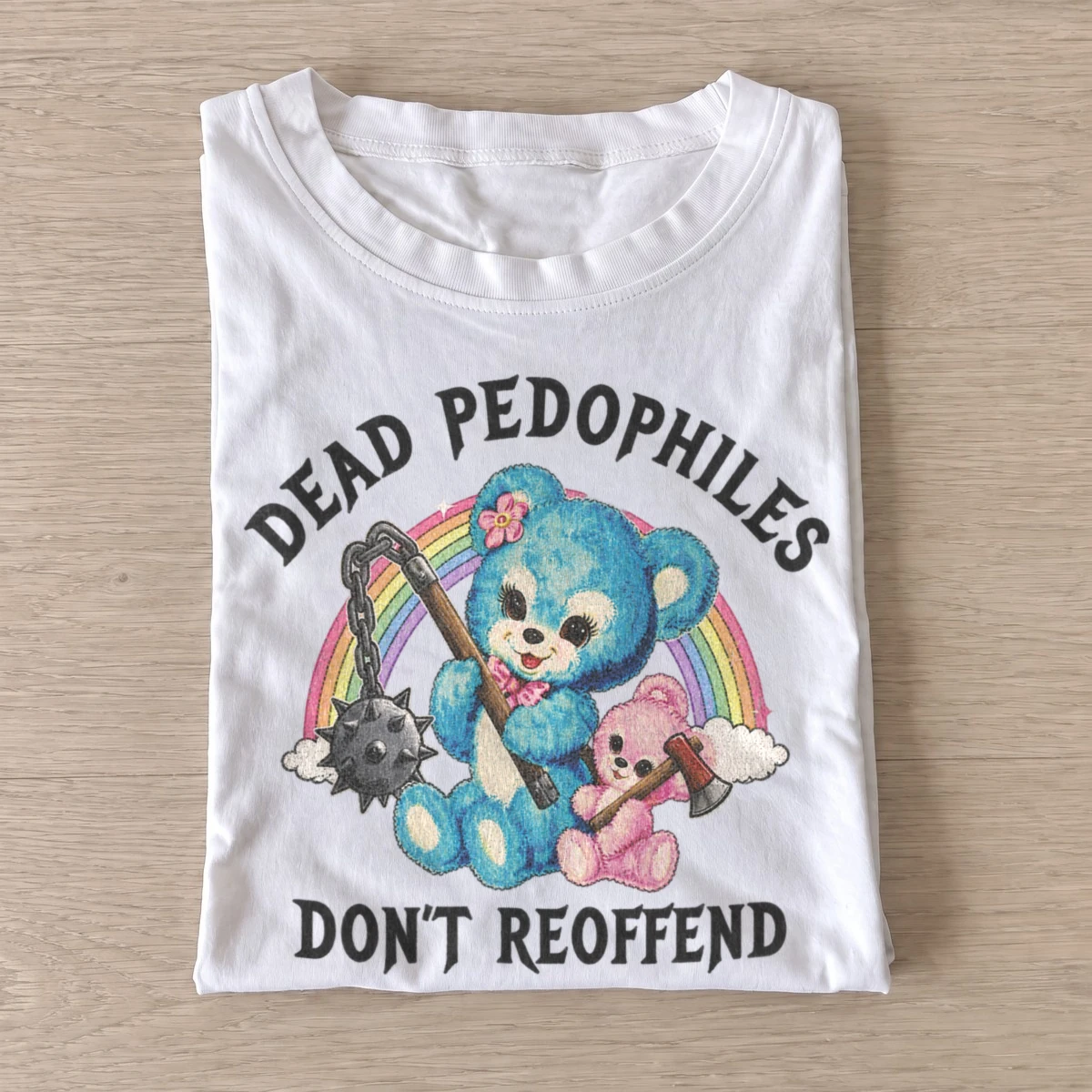 Dead pedophiles dont reoffend t shirt white20no repeat offenders.webp