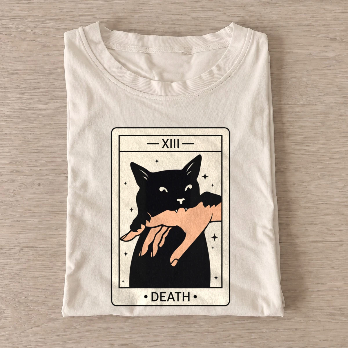 Death tarot cat t shirt sand20death tarot cat.webp