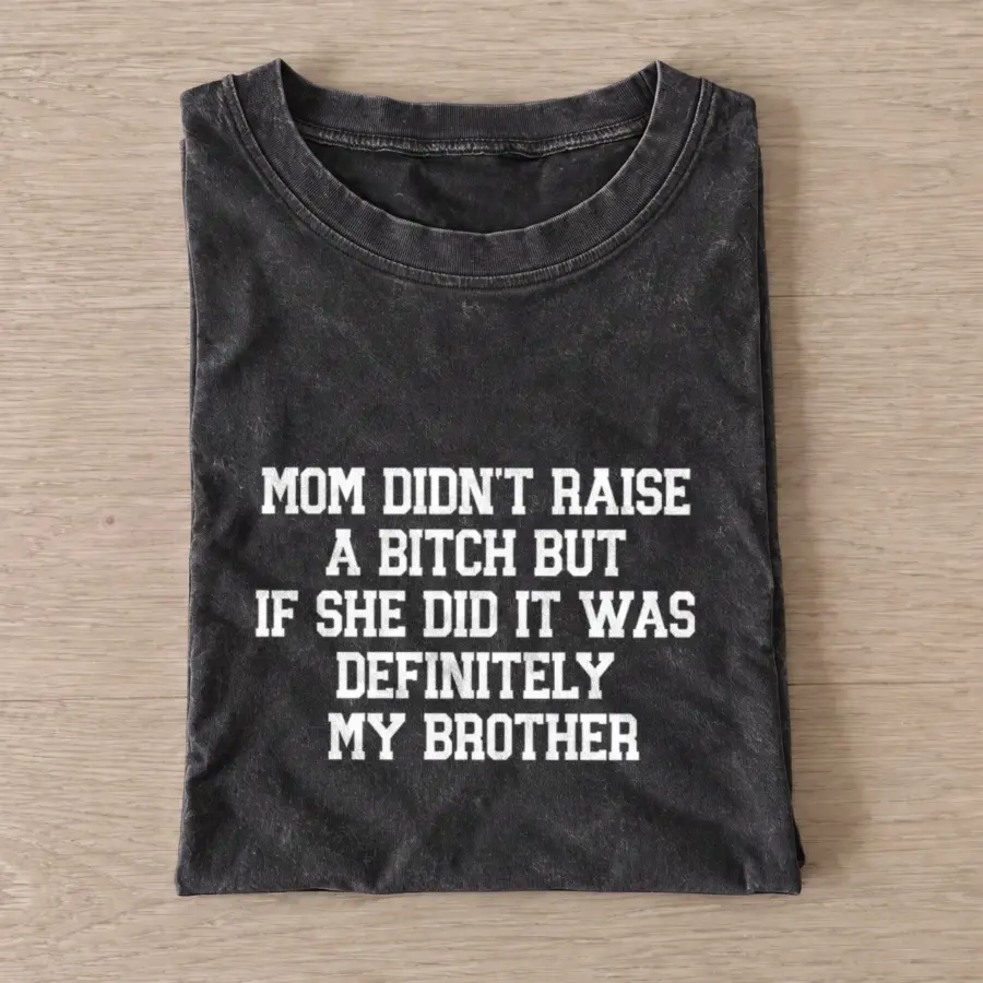 Definitely my brother vintage t shirt washed20black20definitely my brother.webp