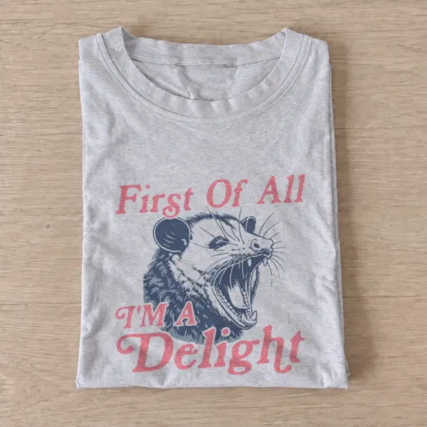 Delight screaming opossum t shirt gray20delight screaming opossum.webp