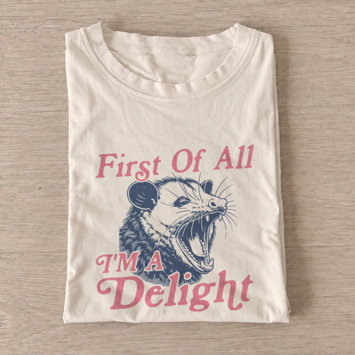 Delight screaming opossum t shirt sand20delight screaming opossum.webp