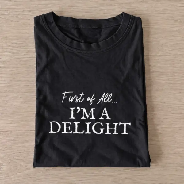 Delight white lettering t shirt black20delight white lettering.webp