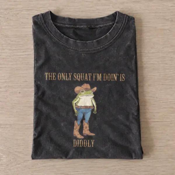 Diddly squat frog vintage t shirt washed20black20diddly squat frog.webp
