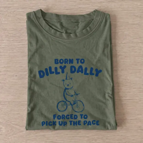 Dilly dally bicycle t shirt olive20dilly dally bicycle.webp