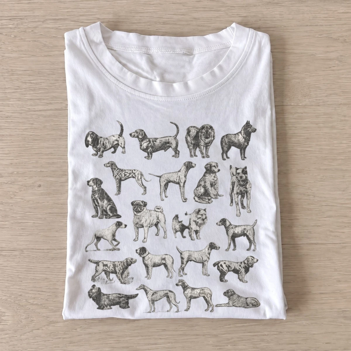 Dog breed gallery t shirt white20dog breed gallery.webp