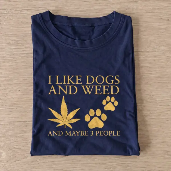 Dogs weed people t shirt navy20dogs weed people.webp