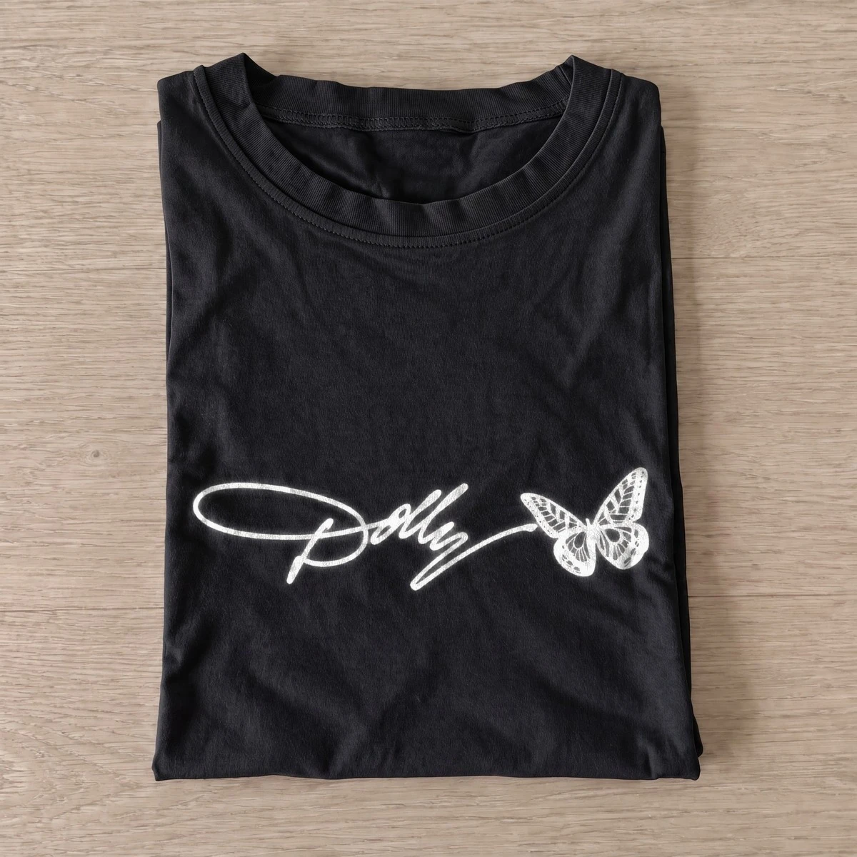 Dolly butterfly autograph t shirt black20butterfly autograph.webp