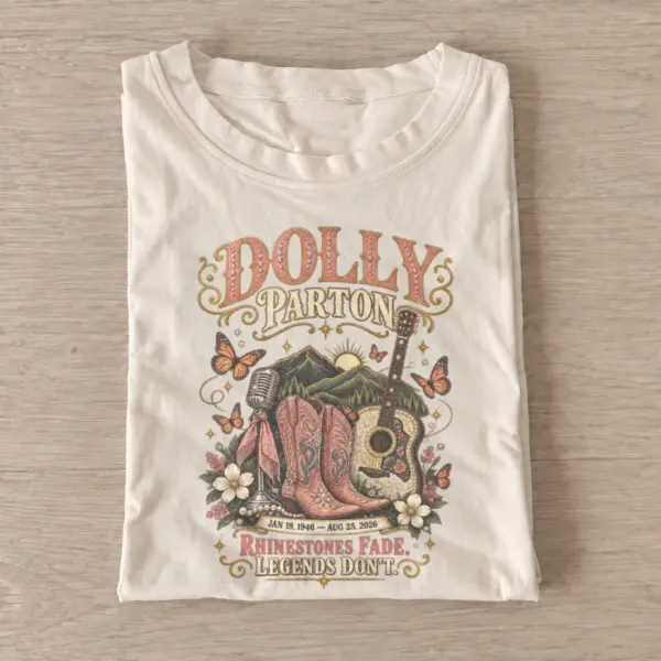 Dolly parton rhinestones fade country music t shirt sand20country music tribute.webp