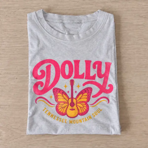 Dolly tennessee mountain soul butterfly t shirt gray20butterfly country soul.webp
