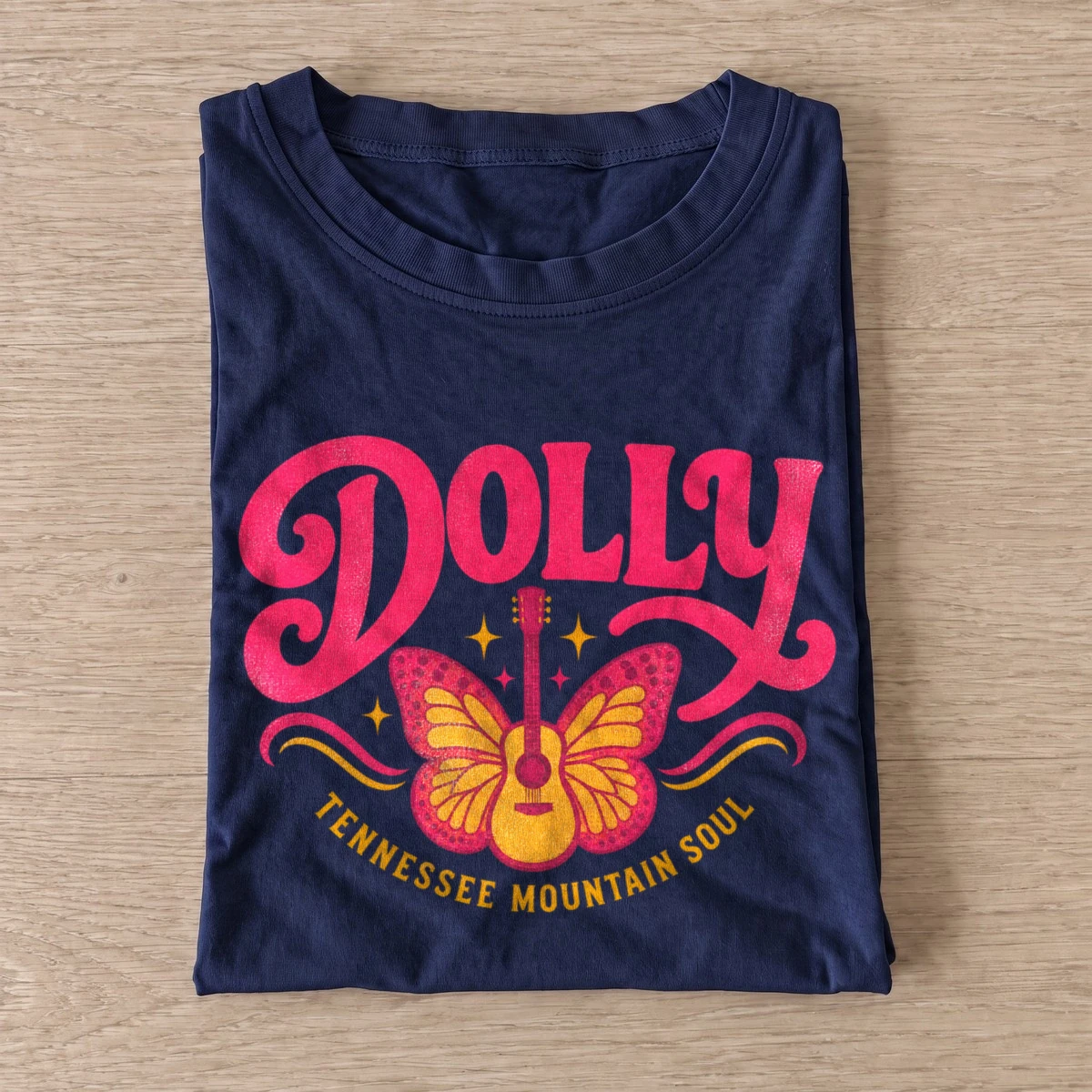 Dolly tennessee mountain soul butterfly t shirt navy20butterfly country soul.webp