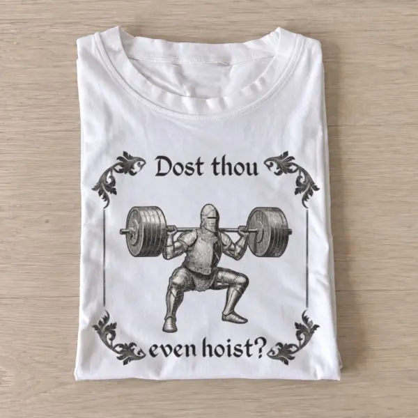 Dost thou even hoist medieval weightlifter t shirt white20medieval weightlifter.webp