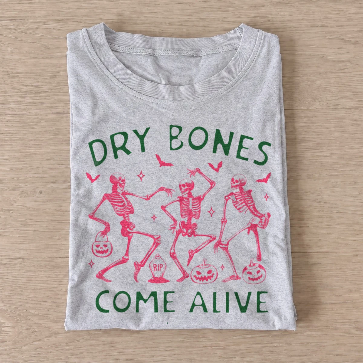 Dry bones come alive dancing skeletons t shirt gray20dry bones alive.webp