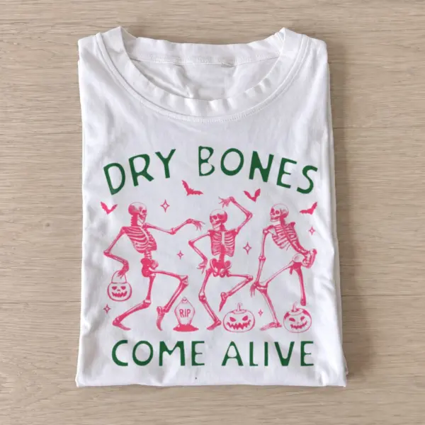 Dry bones come alive dancing skeletons t shirt white20dry bones alive.webp